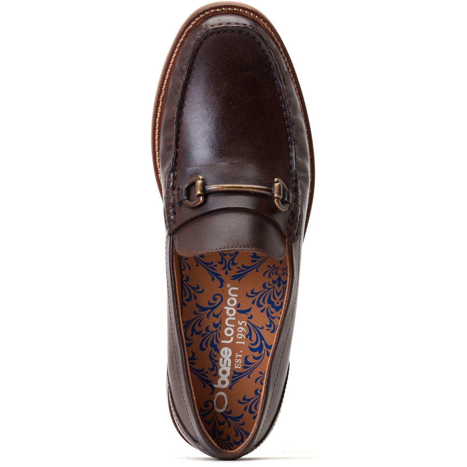 Base London Madison Leder Herren Braune Loafer