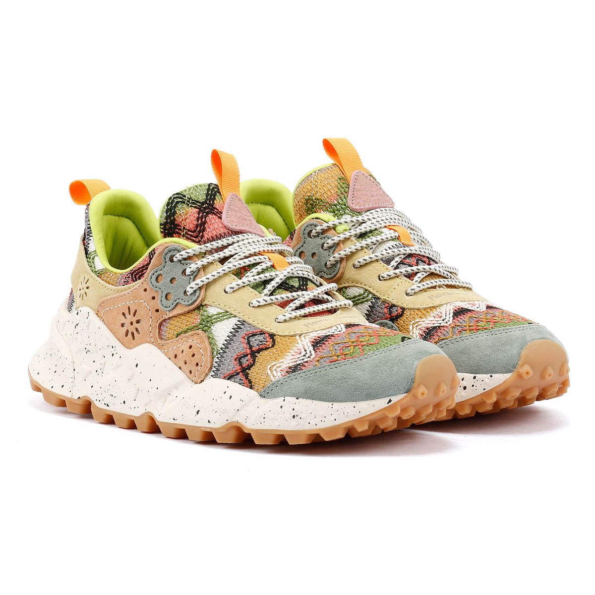 Flower Mountain Kotetsu Damen Grüne Sneaker