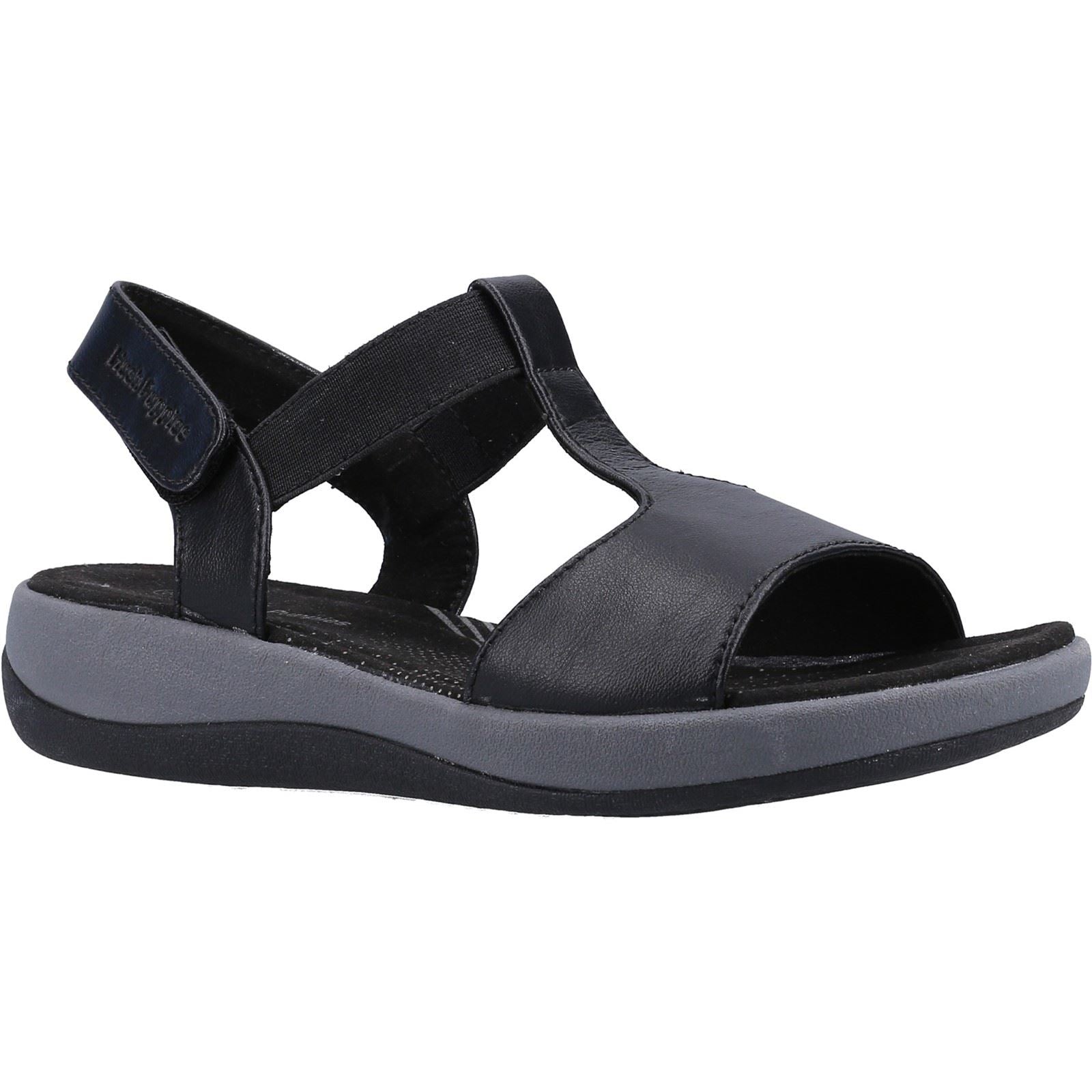 Hush Puppies Sylvie Damen Sandalen Aus Schwarzem Leder