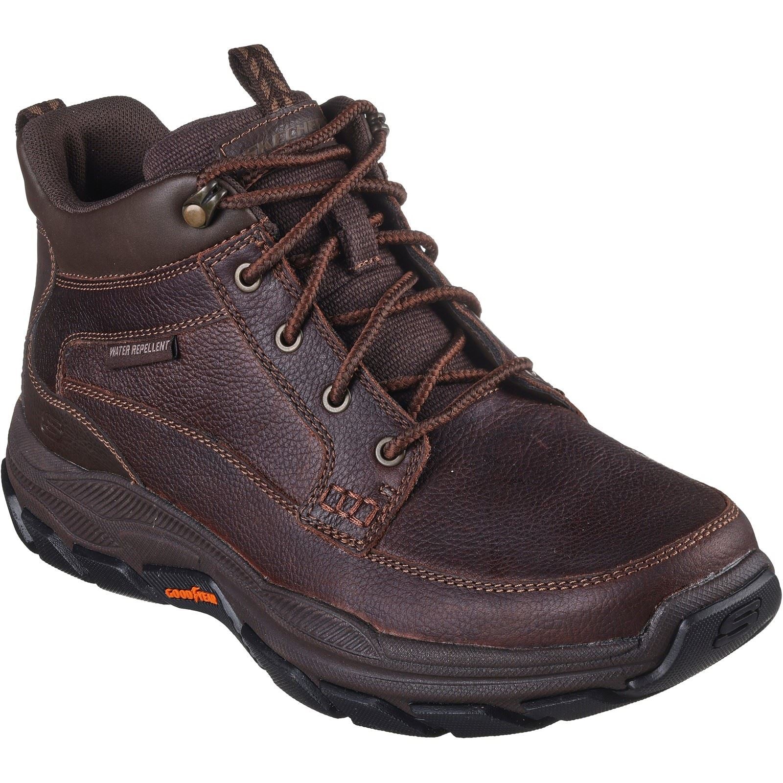 Skechers Respected Boswell Synthetische Herren Wanderstiefel in Rot/Braun