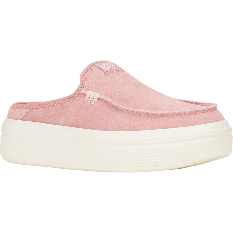 HEYDUDE Austin Lift Classic Damen Pantoletten Aus Leder Mit Rosettenapplikation