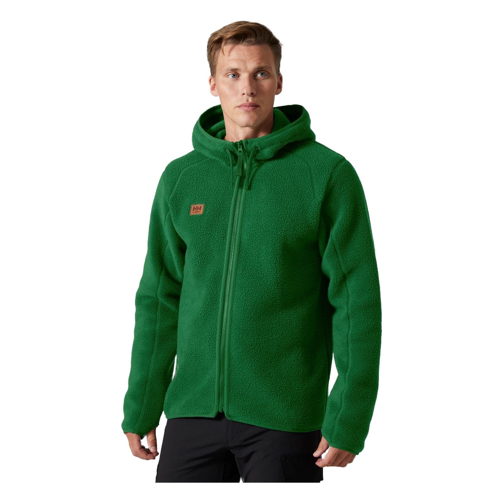 Helly Hansen Workwear Heritage Pile Hoodie Herren Grüne Fleecejacke