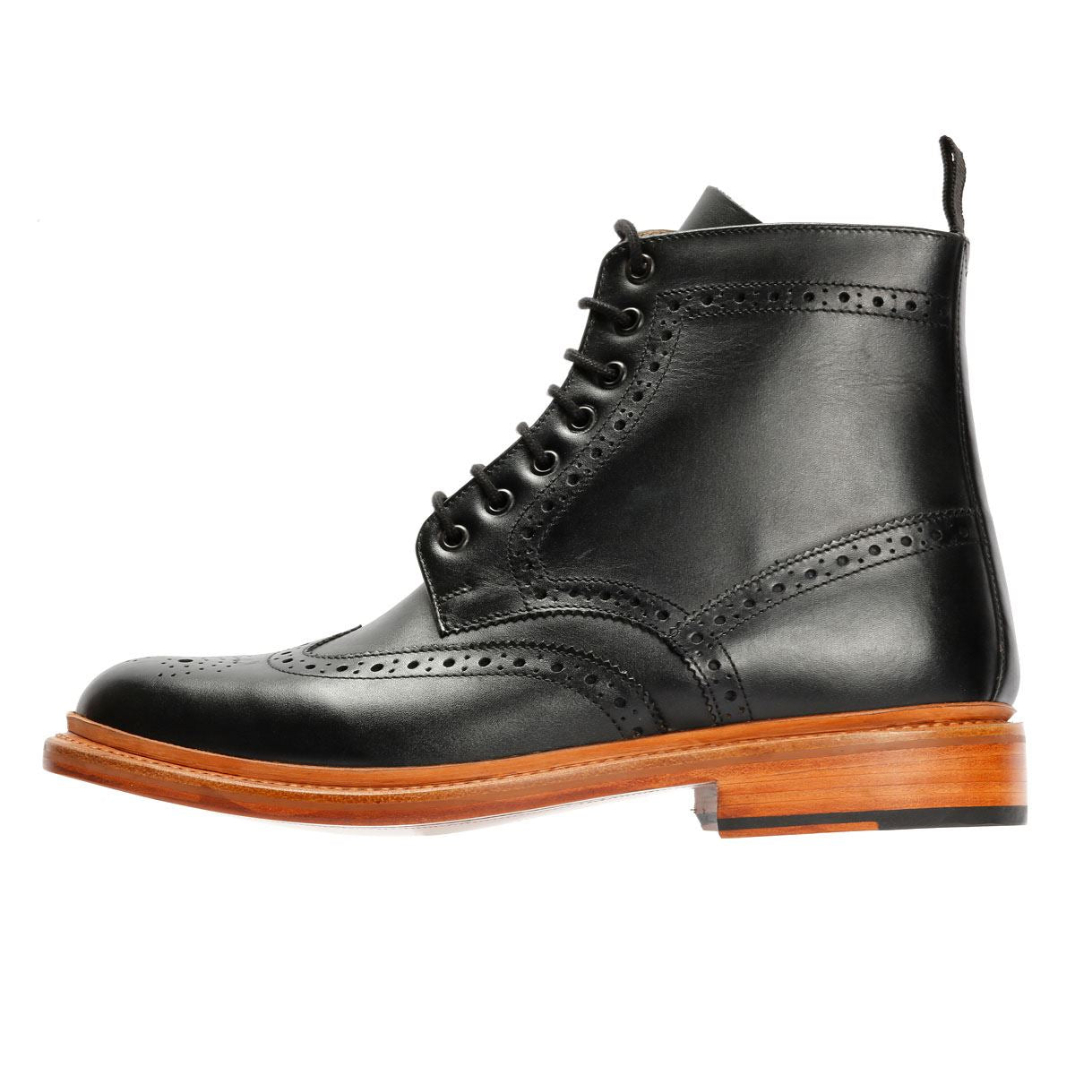 Chapman & Moore Walter Brogue Leder Herren Braune Stiefel