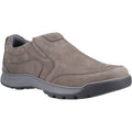Hush Puppies Jasper Herren Mokassins Aus Grauem Nubukleder