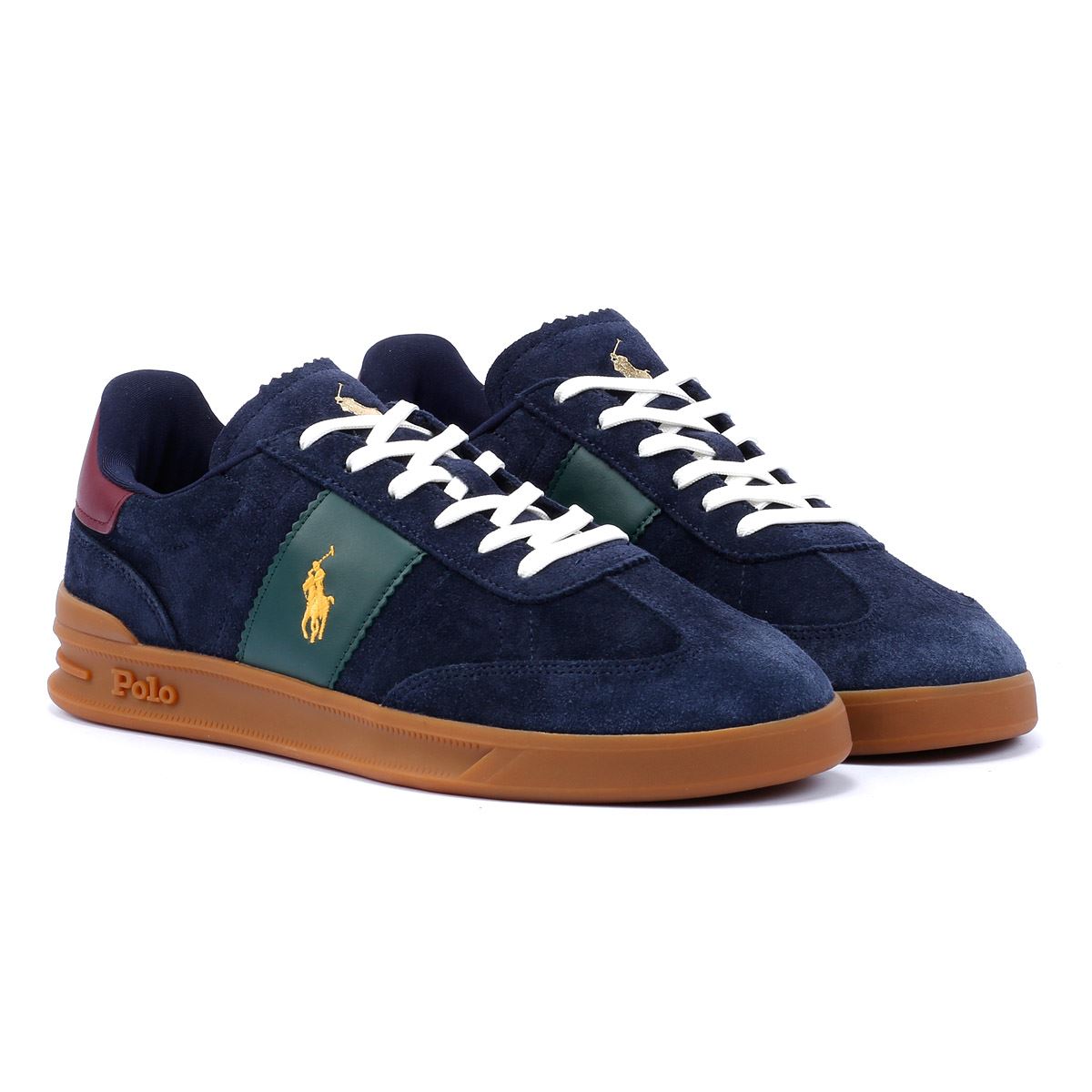 Ralph Lauren Heritage Area Herren Sneaker Aus Blauem Wildleder