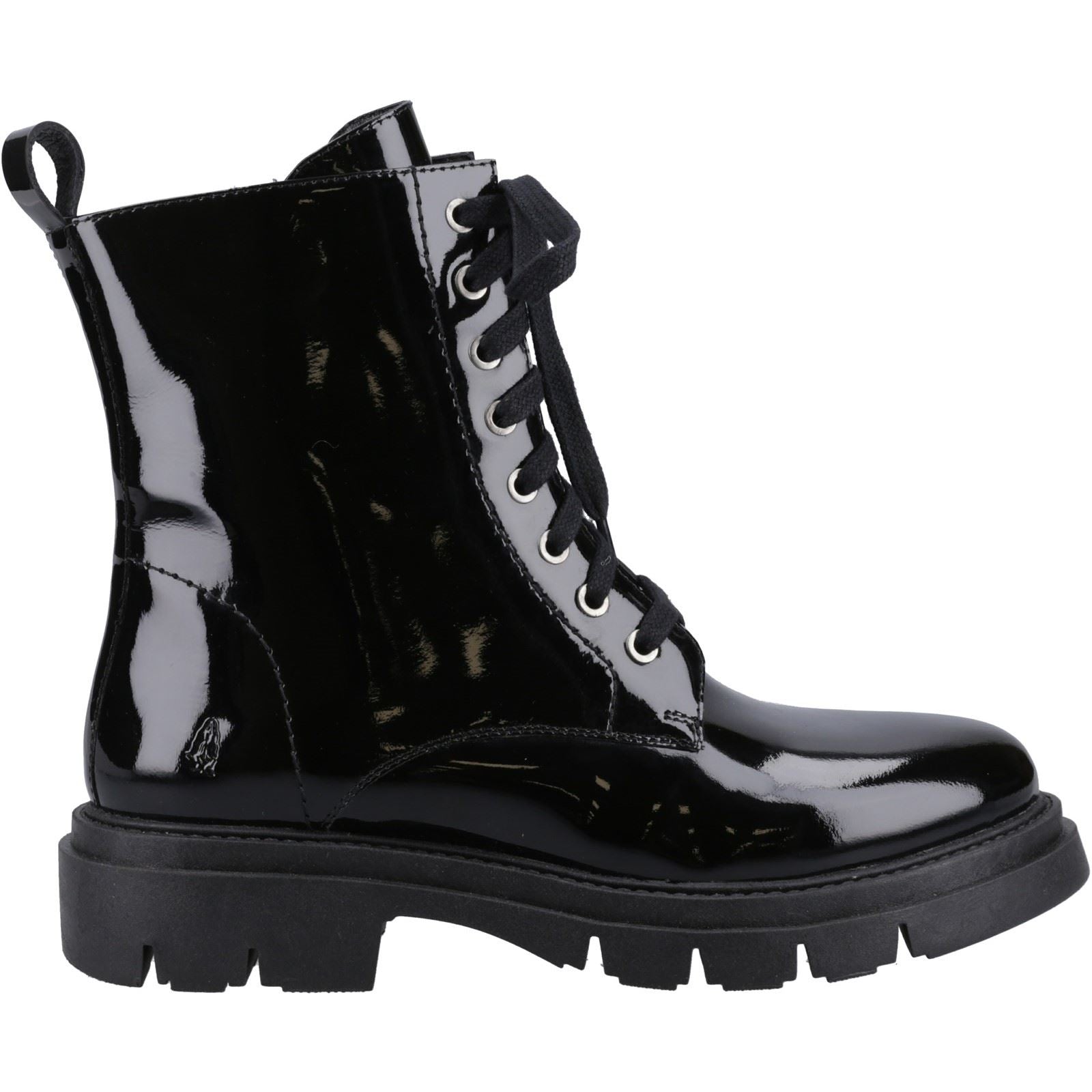 Hush Puppies Rhea Leder Damen Schwarze Stiefel
