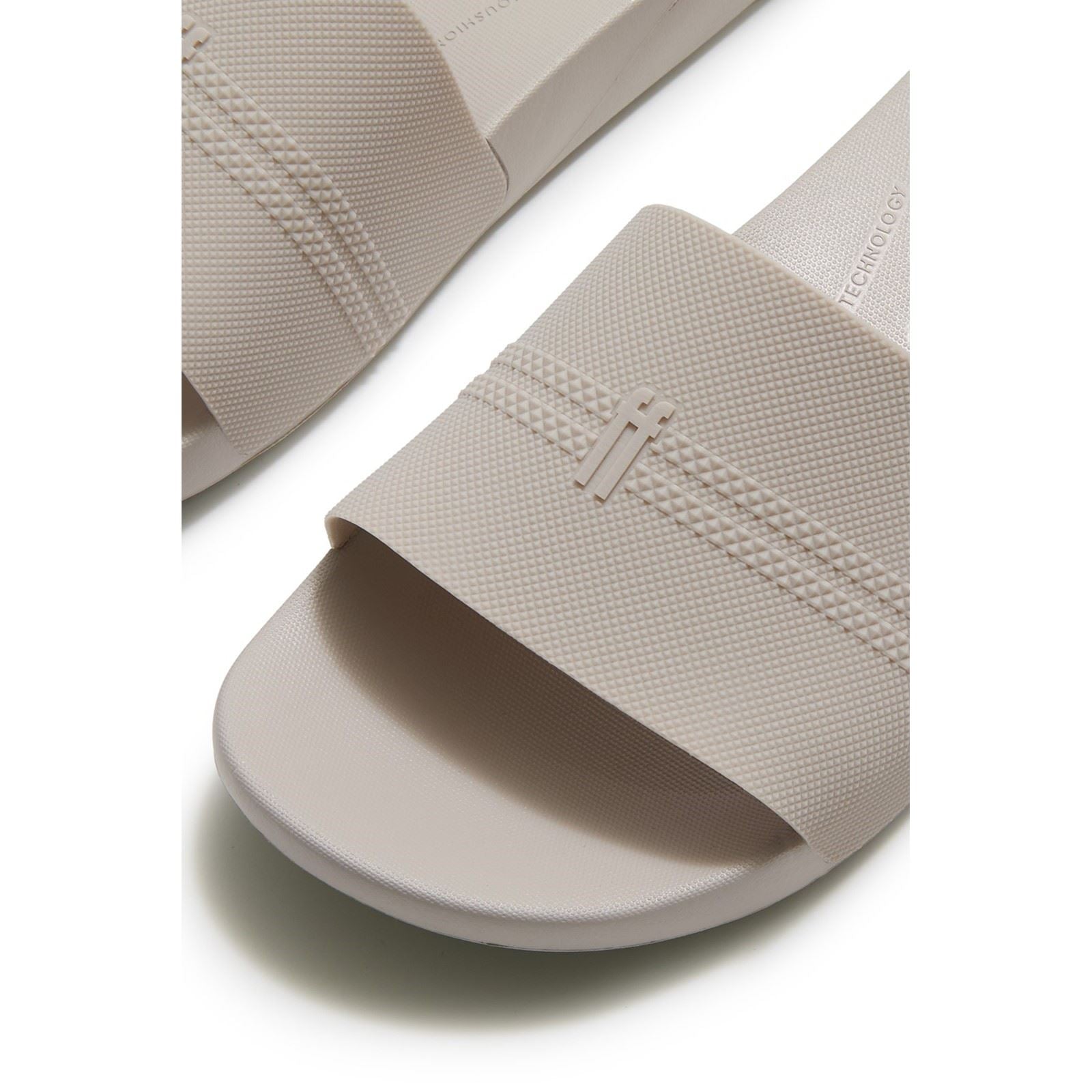 Fitflop iQushion Pool Polyurethan Herren Sandalen In Blassgrau