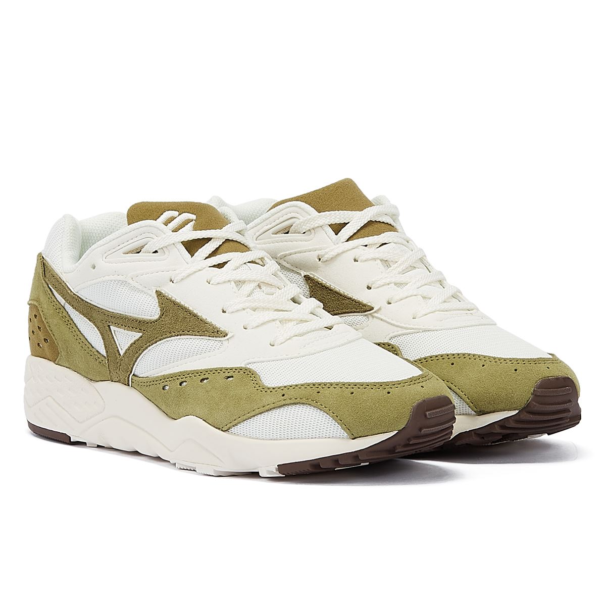 Mizuno Contender S Olive Wildleder Sneakers