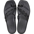 Crocs Miami Studded Toe Loop Thermoplastische Damen Schwarze Sandalen