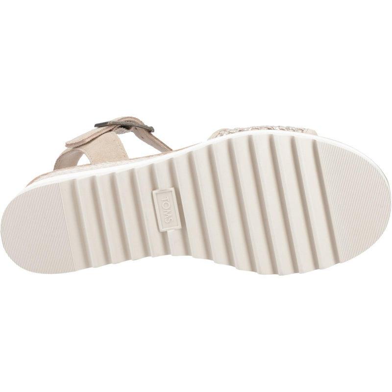 TOMS Diana Damen Sandalen Aus Champagnerleder