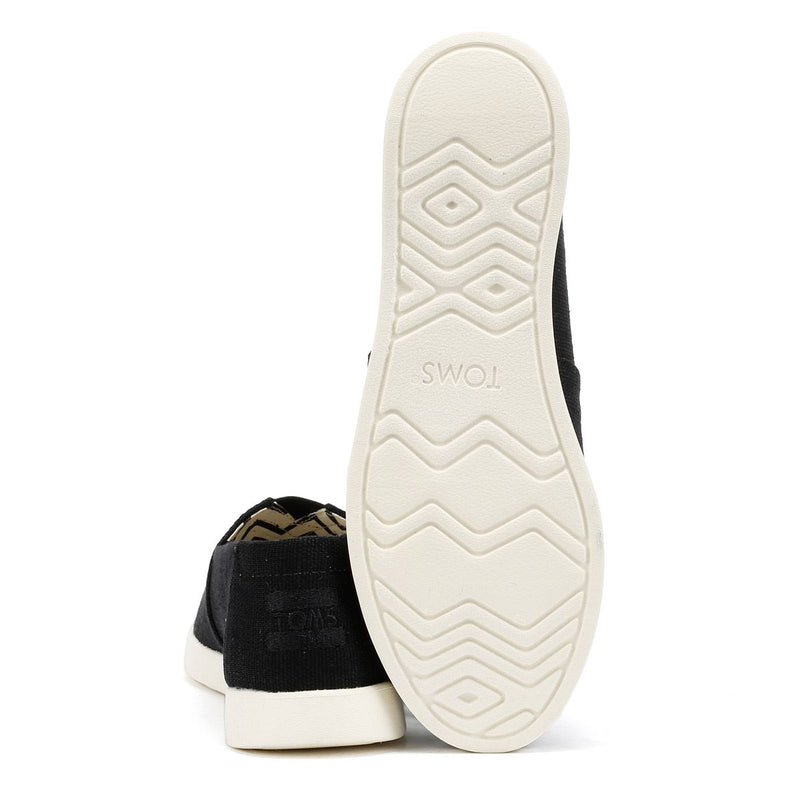 TOMS Alpargata Plus Heritage Canvas Damen Espadrilles In Schwarz