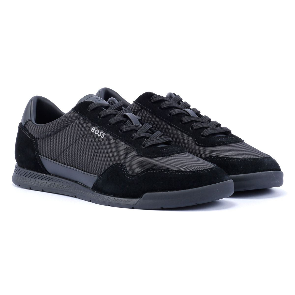 Boss Titanium Herren Schwarze Turnschuhe