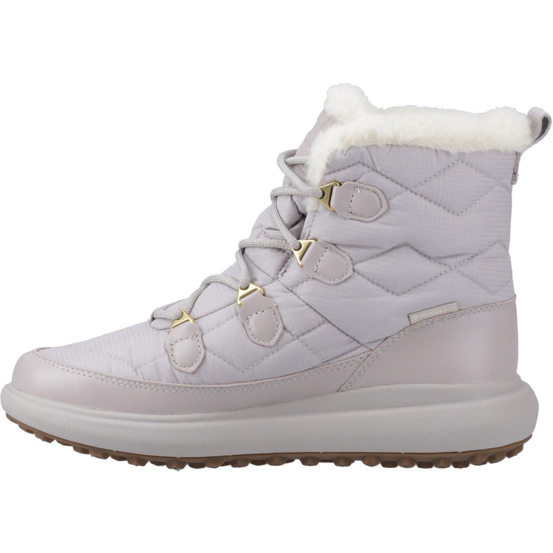Helly Hansen Sport Willetta 2 Mid Leder Damen Mellow Graue Winterstiefel bis zur Mitte der Wade