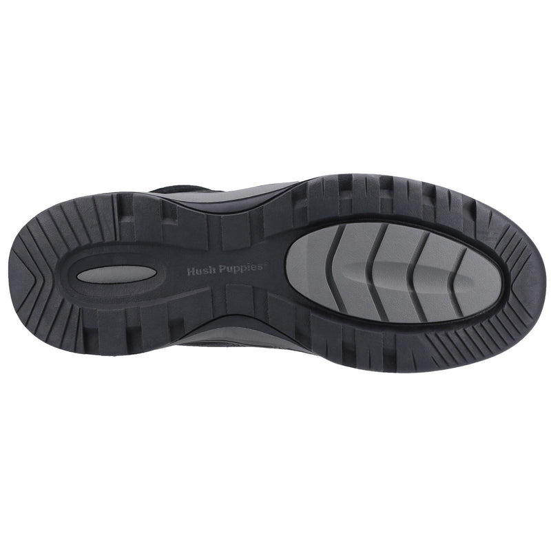 Hush Puppies Grover Wildleder Herren Schwarz Stiefel