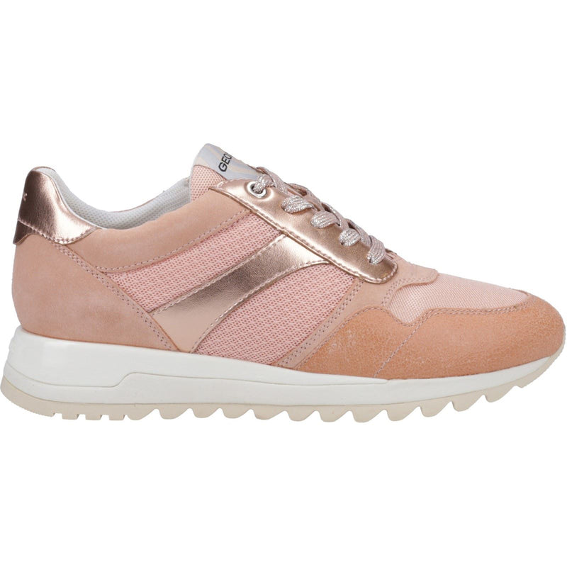 Geox Tabelya Leder Damen Pfirsich Sneakers