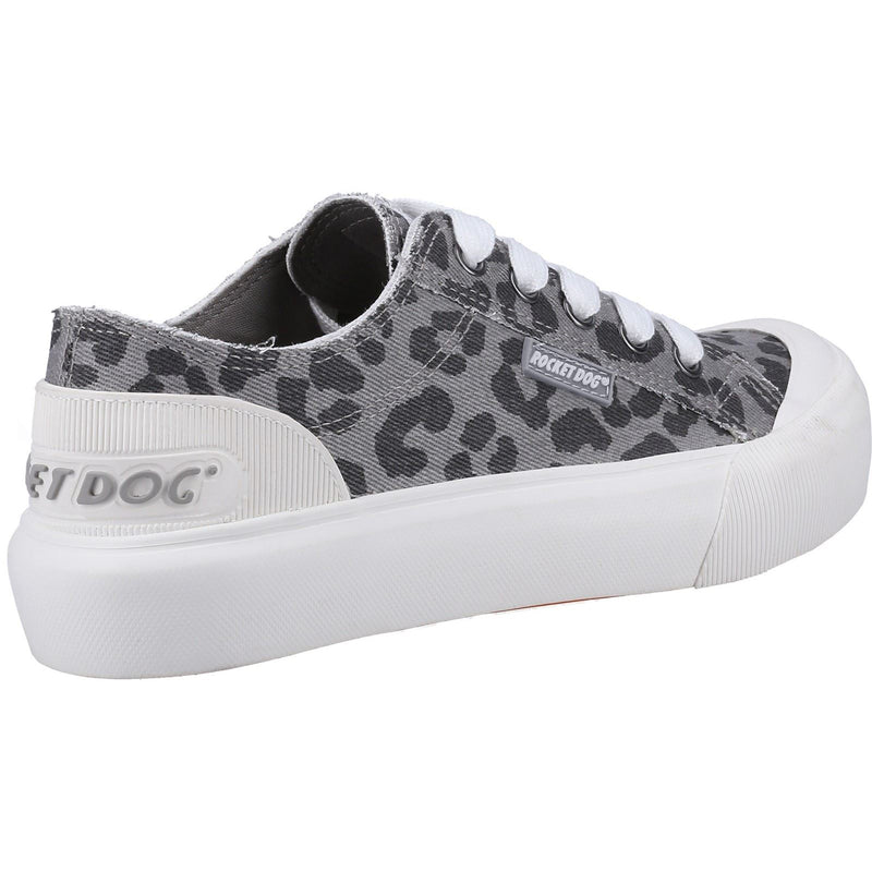 Rocket Dog Jazzin Plus Ames Baumwoll-Damengraue Sneakers