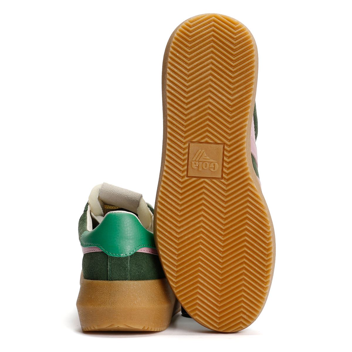Gola Athena Wildleder Damen Grüne Sneakers