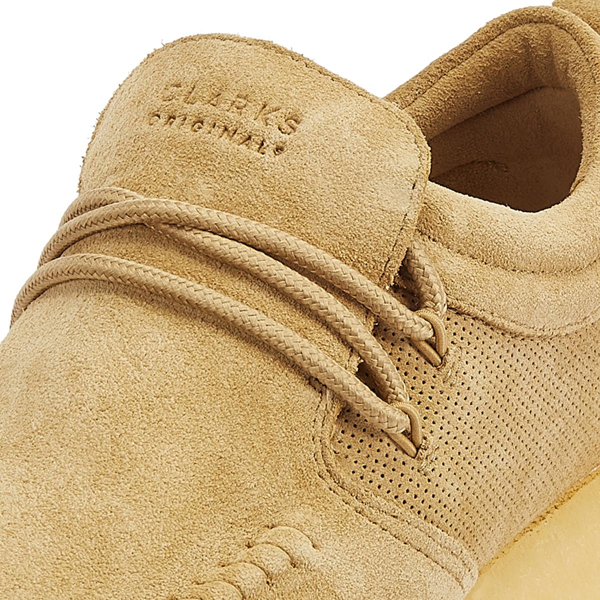 Clarks Originals Maycliffe Wildleder Dunkelsand Herren Schnürschuhe In Braun
