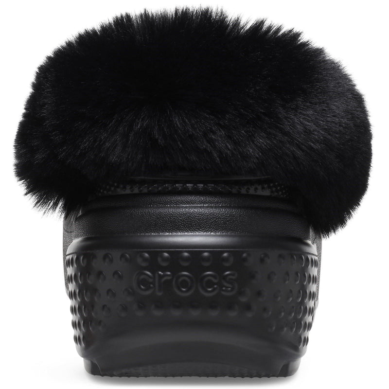 Crocs Stomp Lined Eva Damen Hausschuhe In Schwarz