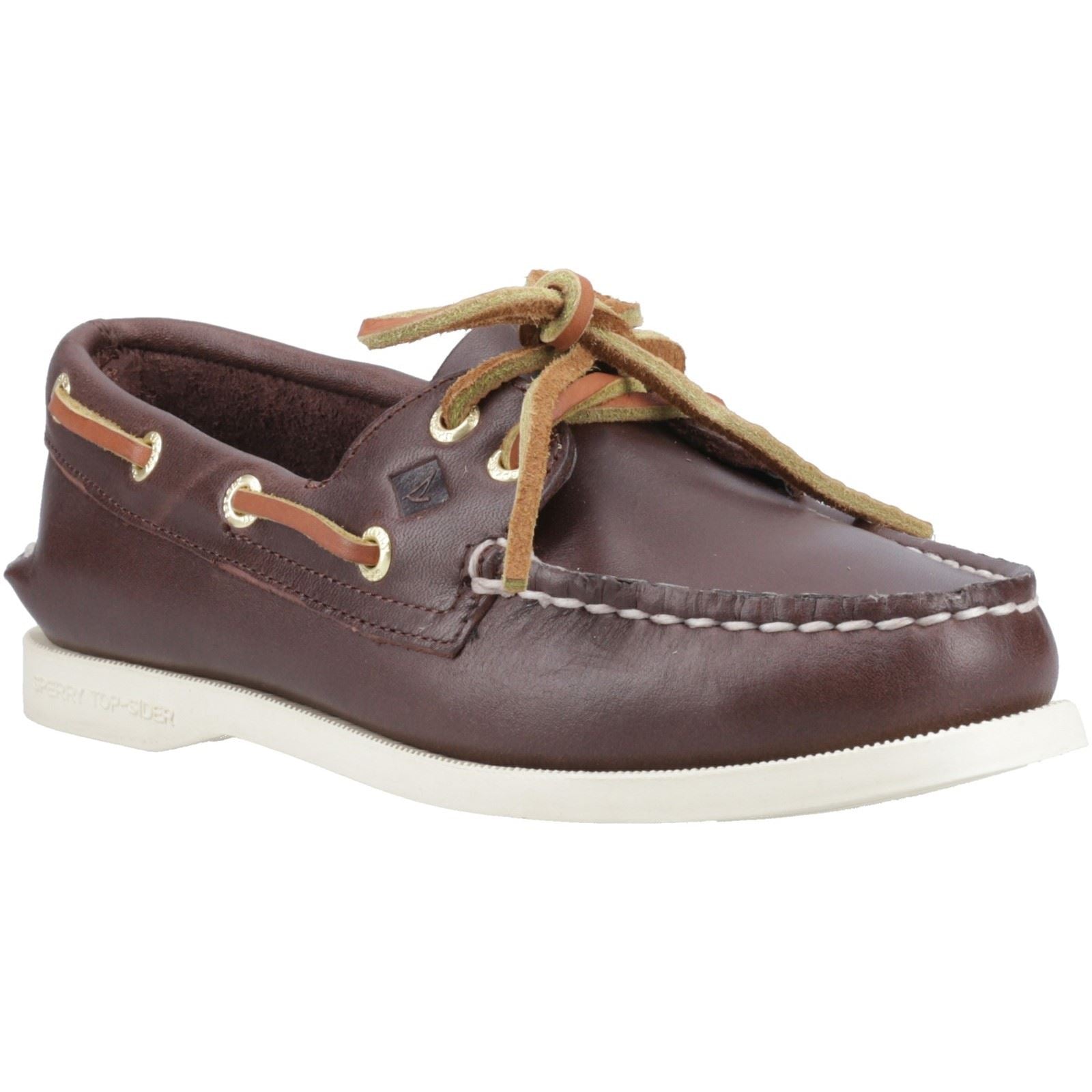Sperry Authentic 2 Eye Leder Damen Braune Bootsschuhe