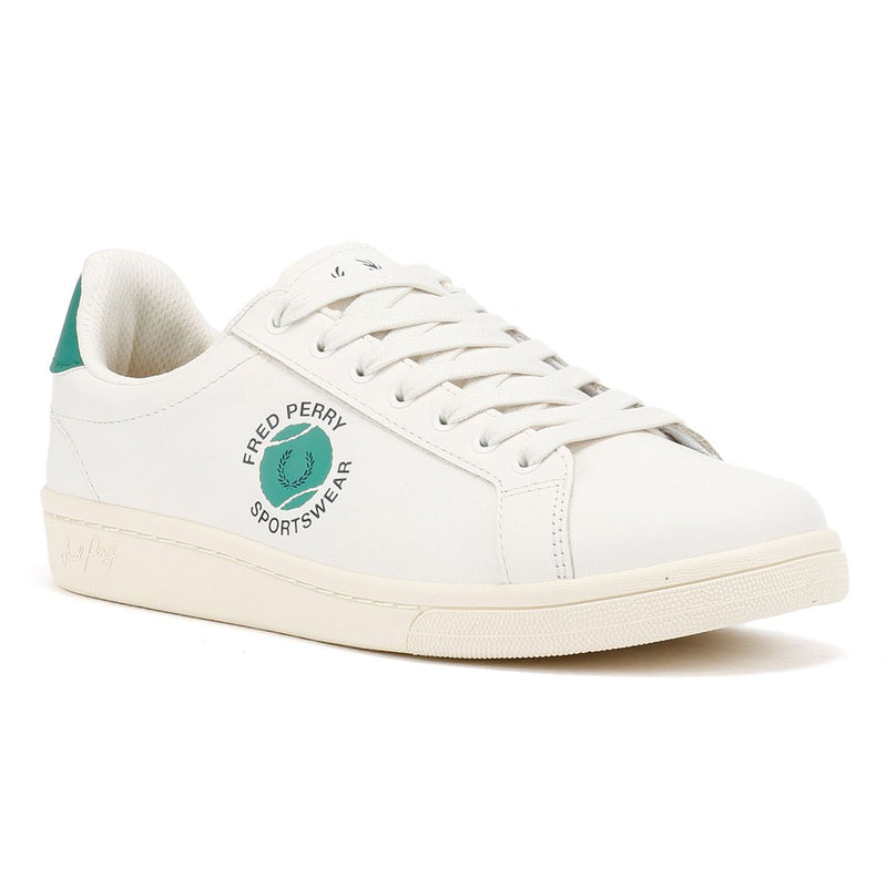 Fred Perry Tennis Cupsole Leder Herren Weiße Sneakers
