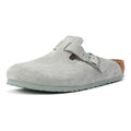 Birkenstock Boston Suede Graue Clogs