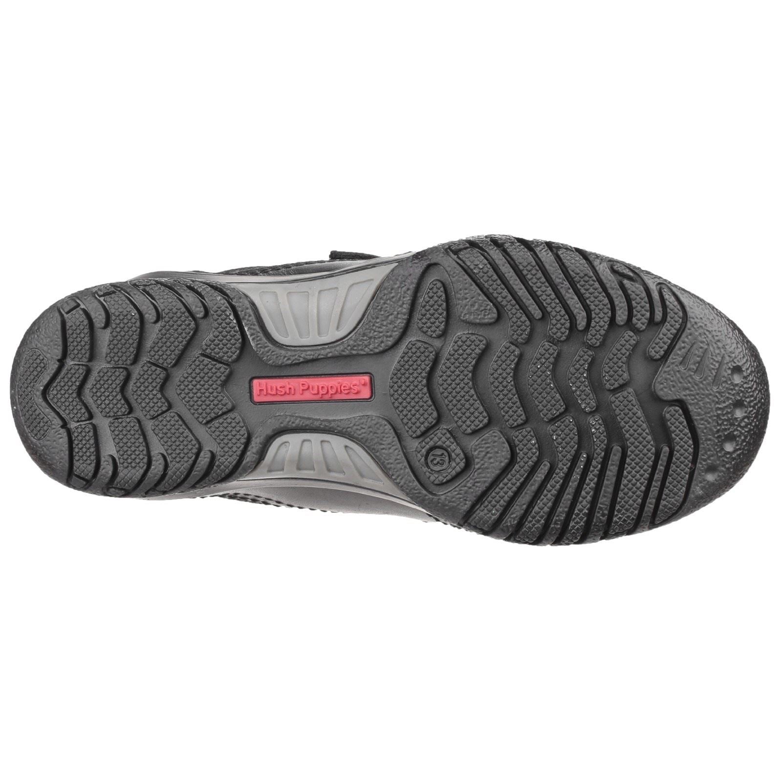 Hush Puppies Jezza Junior Lederslipper In Schwarz Für Jungen