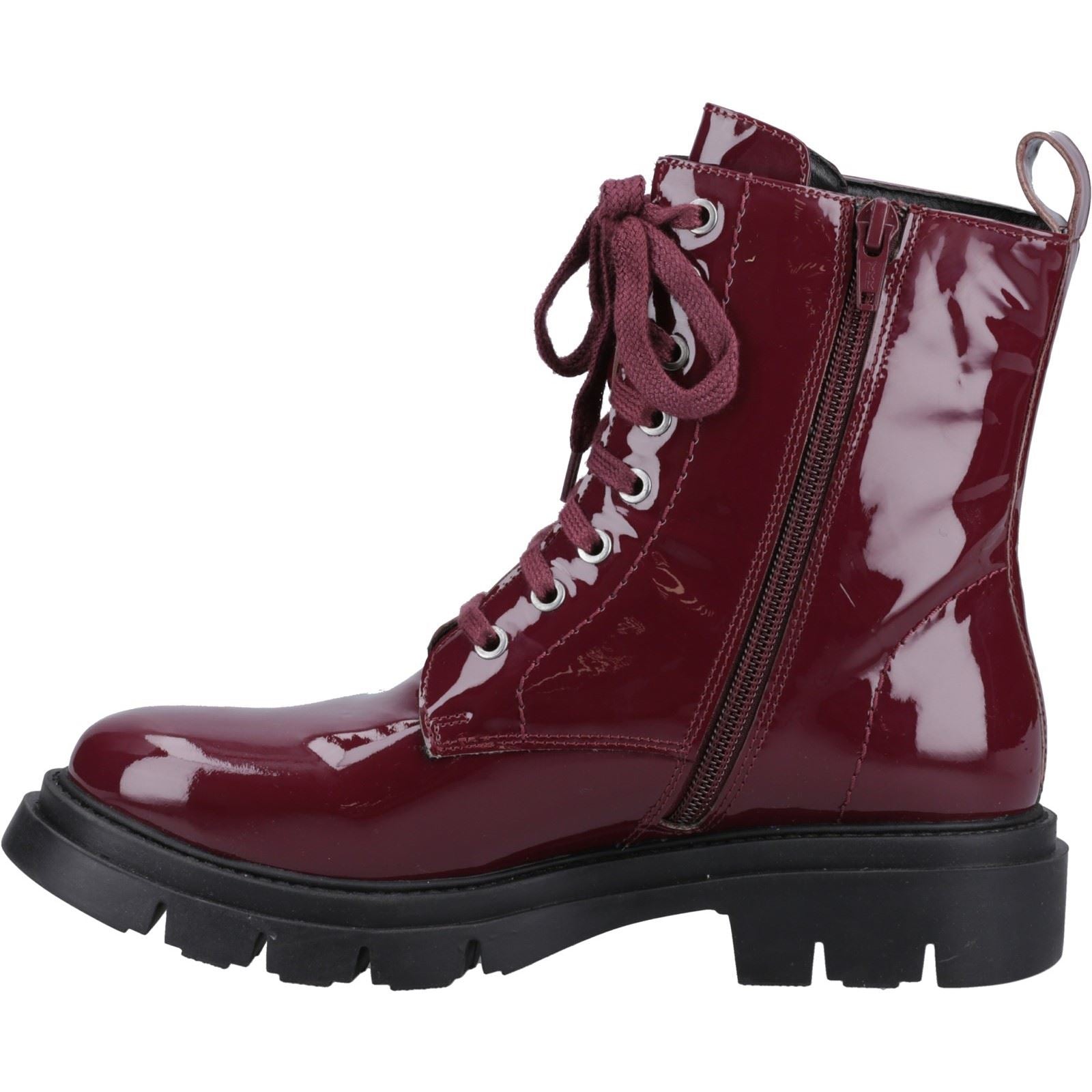 Hush Puppies Rhea Leder Damen Bordeaux Stiefel