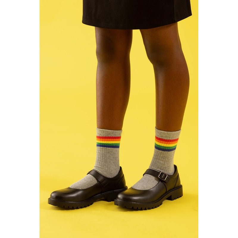 Hush Puppies Aurora Senior Mädchenschuhe Aus Schwarzem Leder