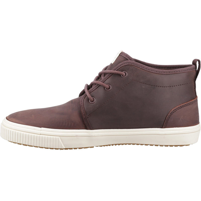 TOMS Carlo Mid Terrain Leder-Herren-Sneaker In Klee-Braun
