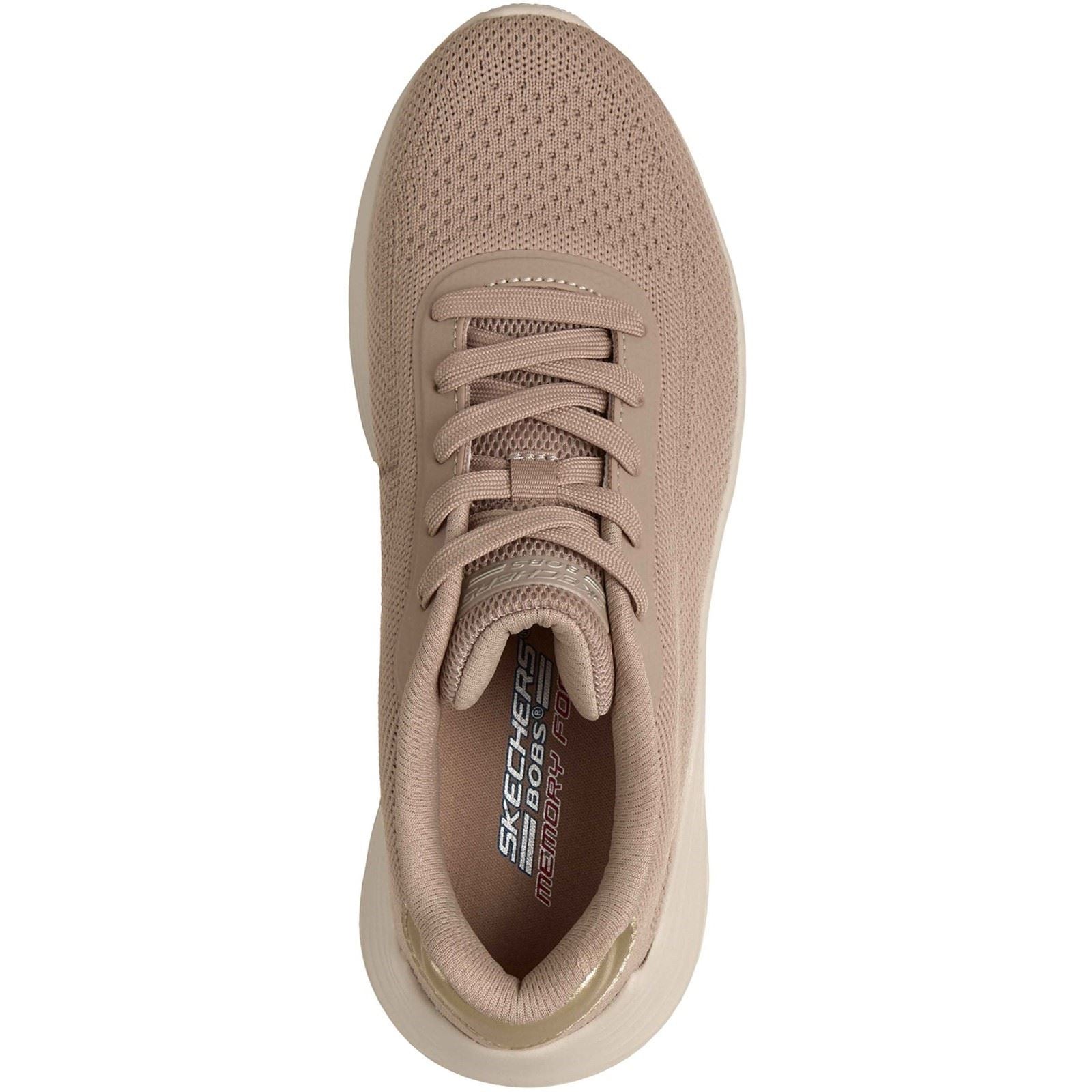 Skechers Bobs Squad Waves Current Look Textile Damen Sneakers In Taupe