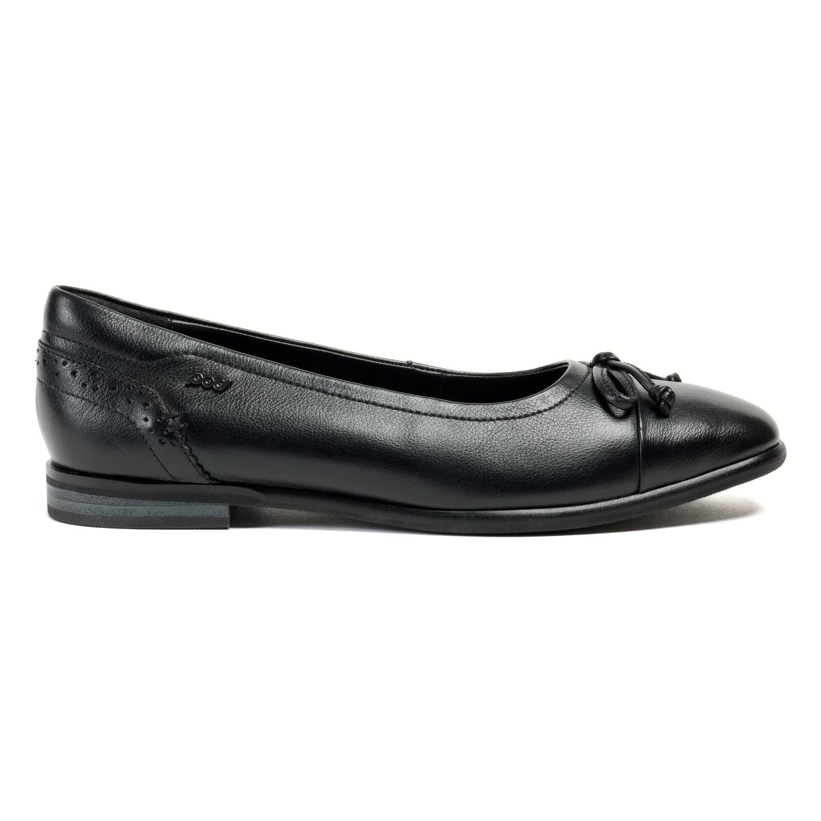 Pod Priya Damen Ballerinas Aus Schwarzem Leder