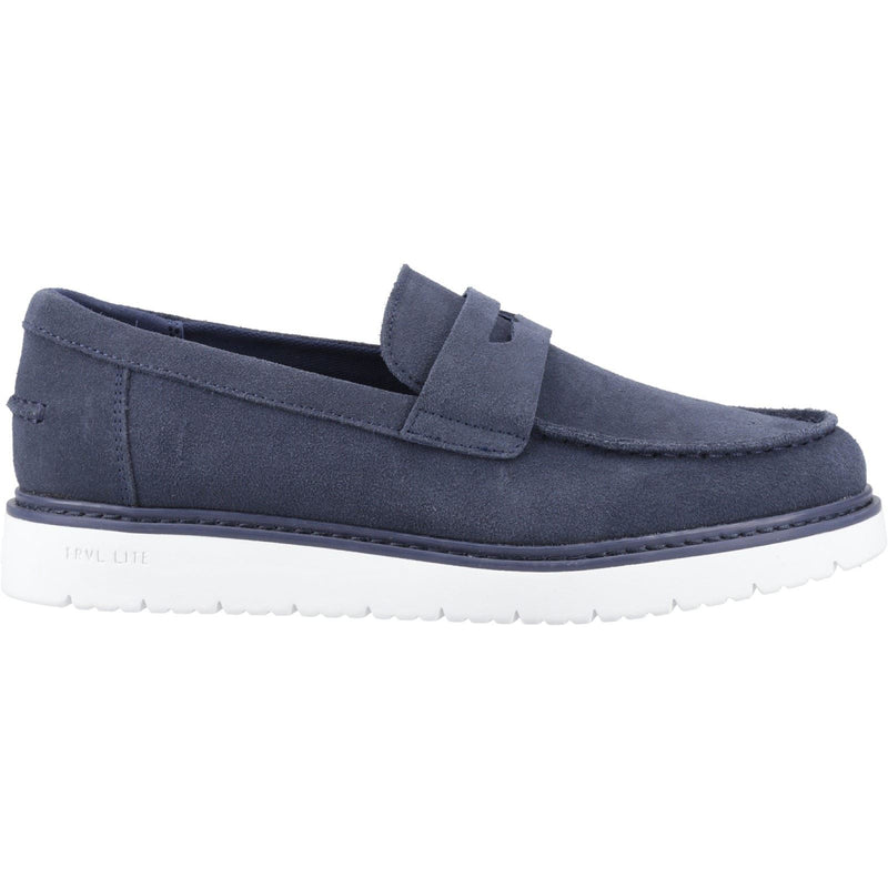 TOMS Navi TRVL LITE Havana Herren Mokassins Aus Leder In Marineblau