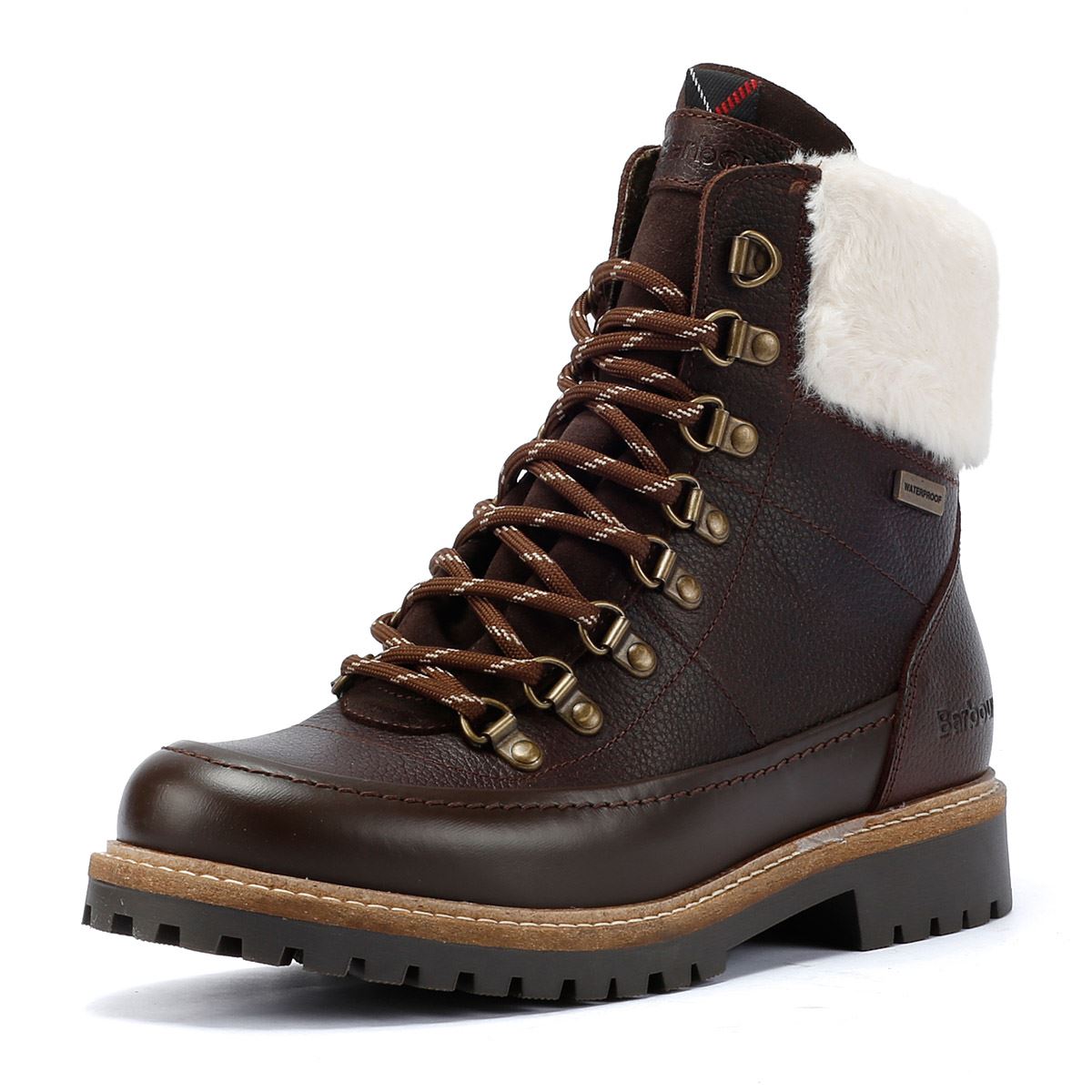 Barbour Woodside Hiker Damenstiefel Aus Braunem Leder