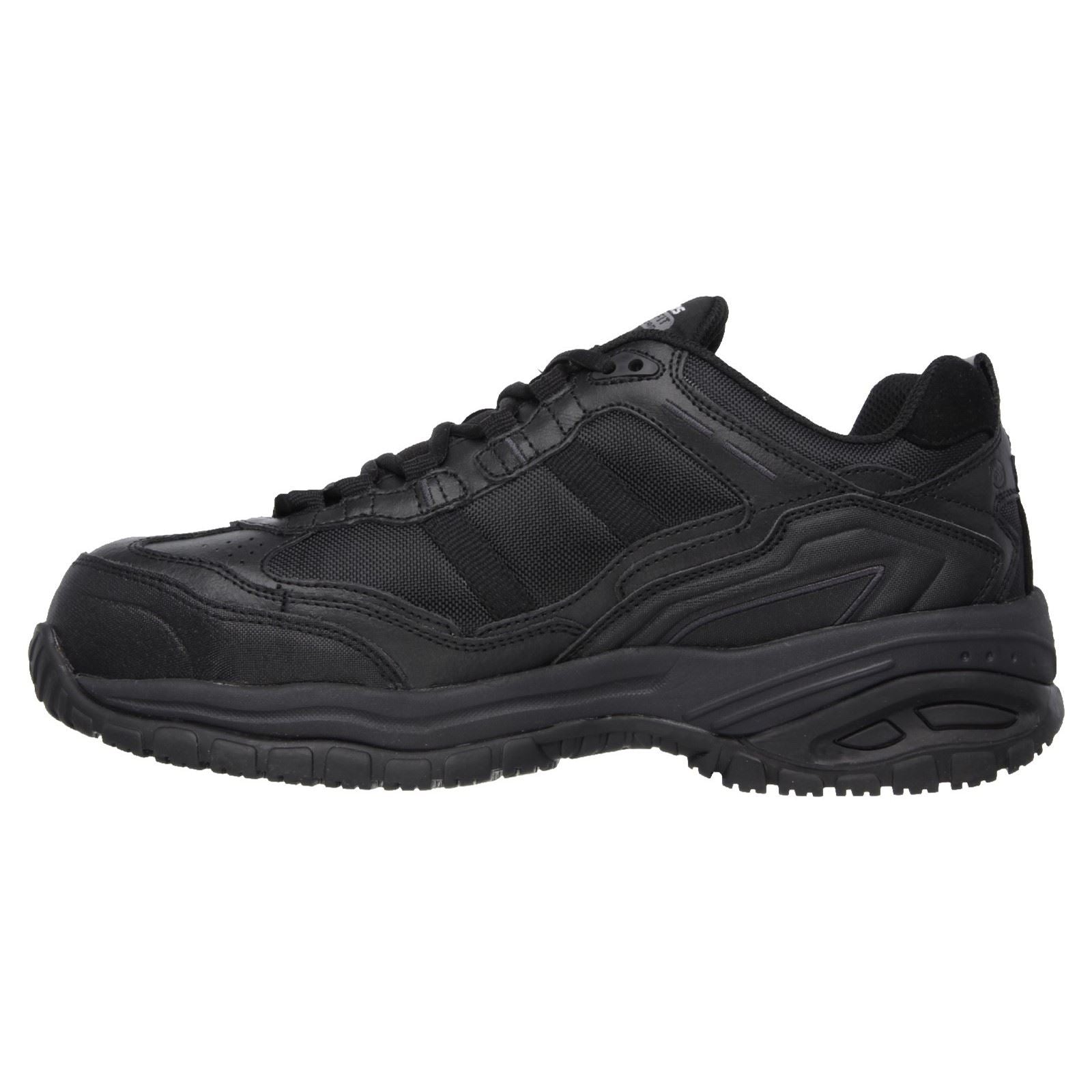 Skechers Workwear Soft Stride - Grinnell Wildleder Herren Schwarz Sicherheits-Sneaker