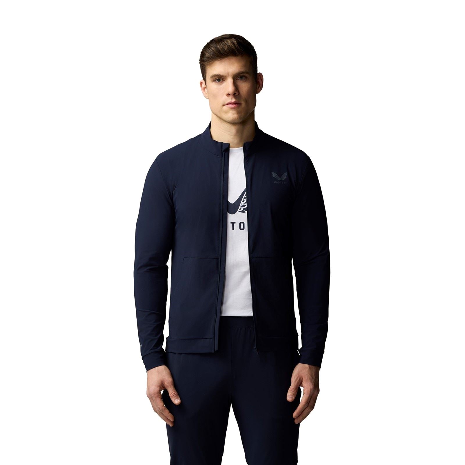Castore Tech Training Herren Blaue Trainingsjacken