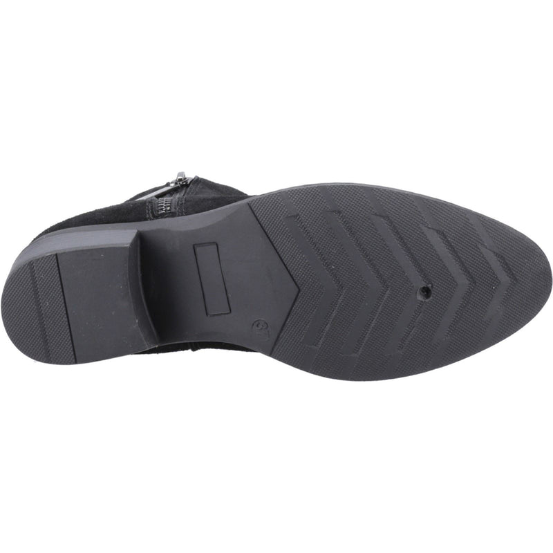 Hush Puppies Ingrid Damen Wildleder Schwarze Farbe Stiefeletten mit Absatz