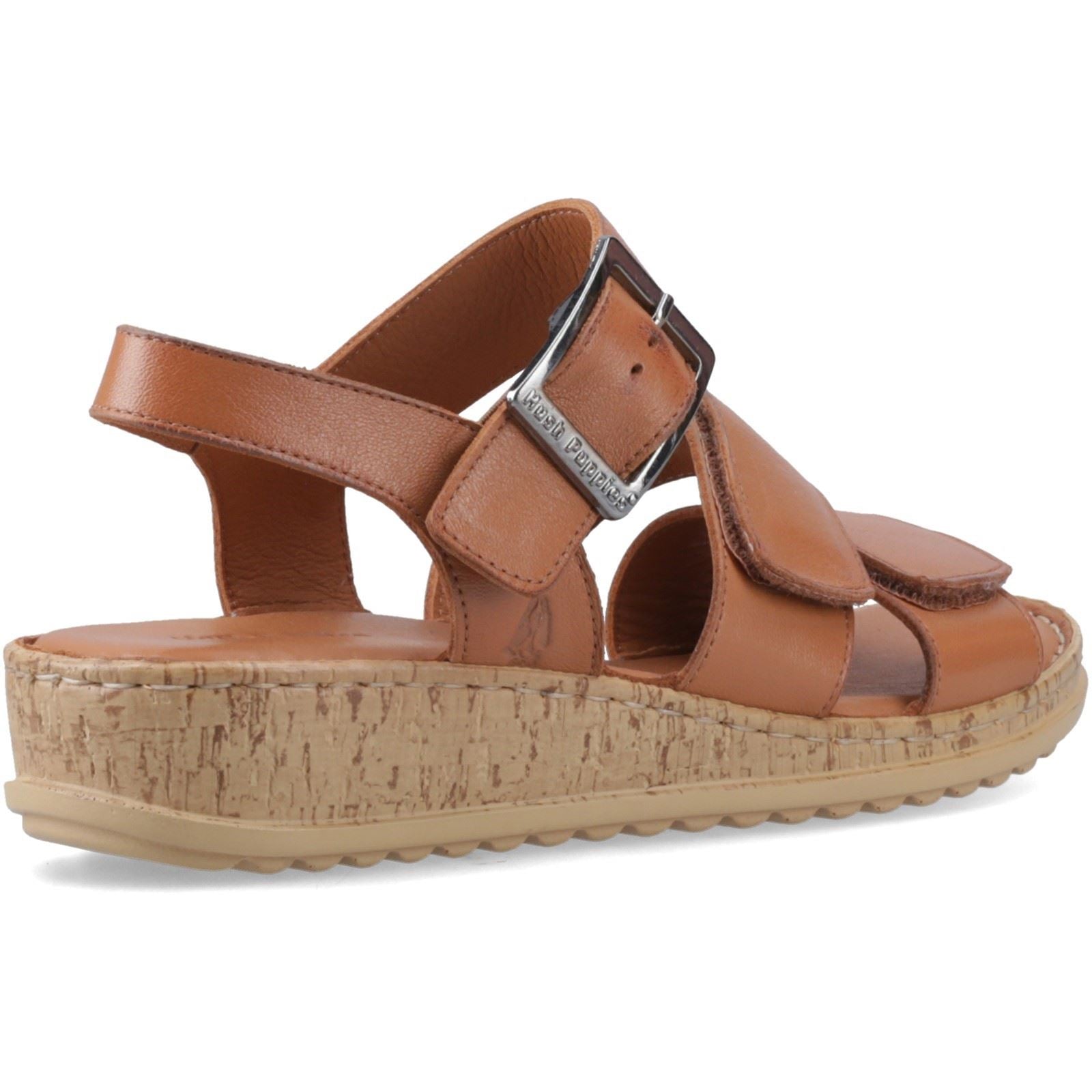Hush Puppies Eliana Sandal Leder Damen Tan Sandalen