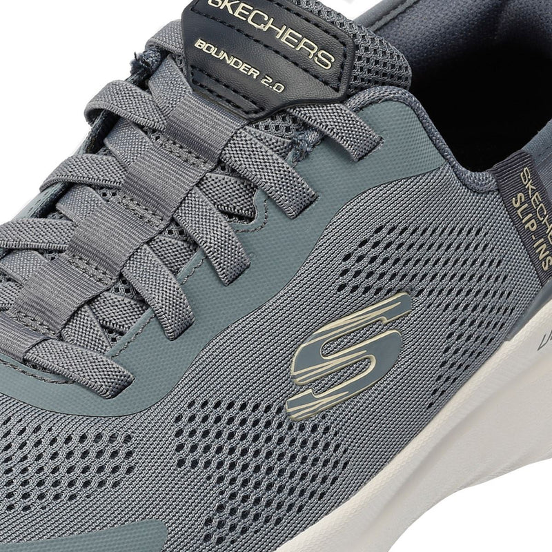 Skechers Bounder 2.0 Emerged Herren Graue Sneakers