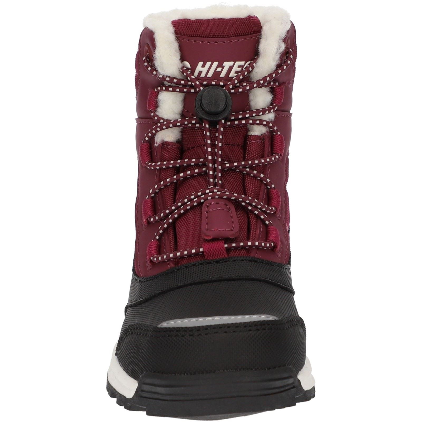 Hi-Tec Leo Nylon Winterstiefel für Kinder Unisex in Beerenfarbe bis zur Mitte der Wade
