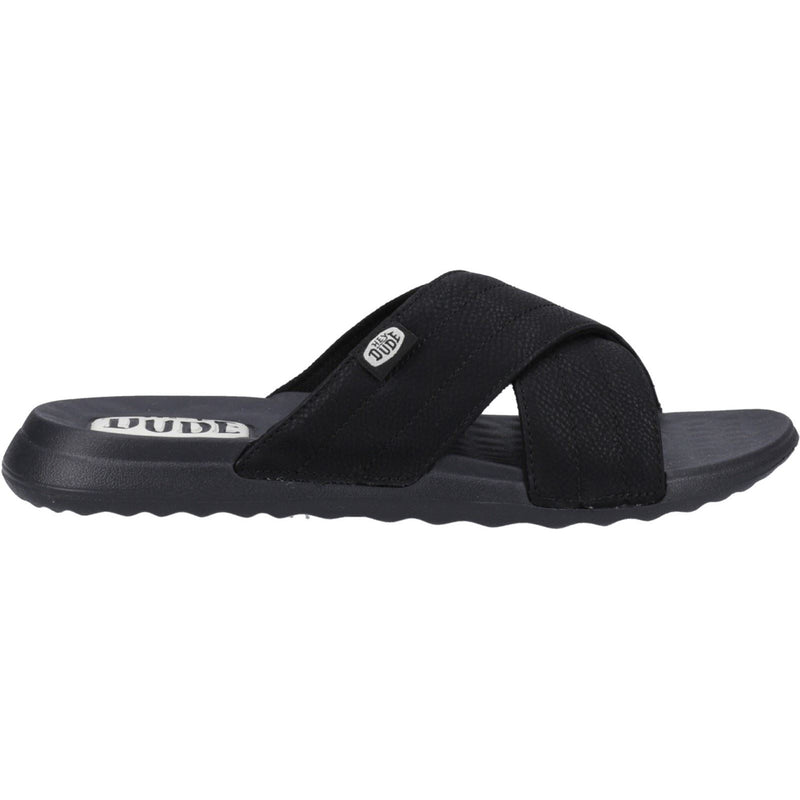 HEYDUDE Christi Slide Distressed Damen Schwarze Farbe Sandalen