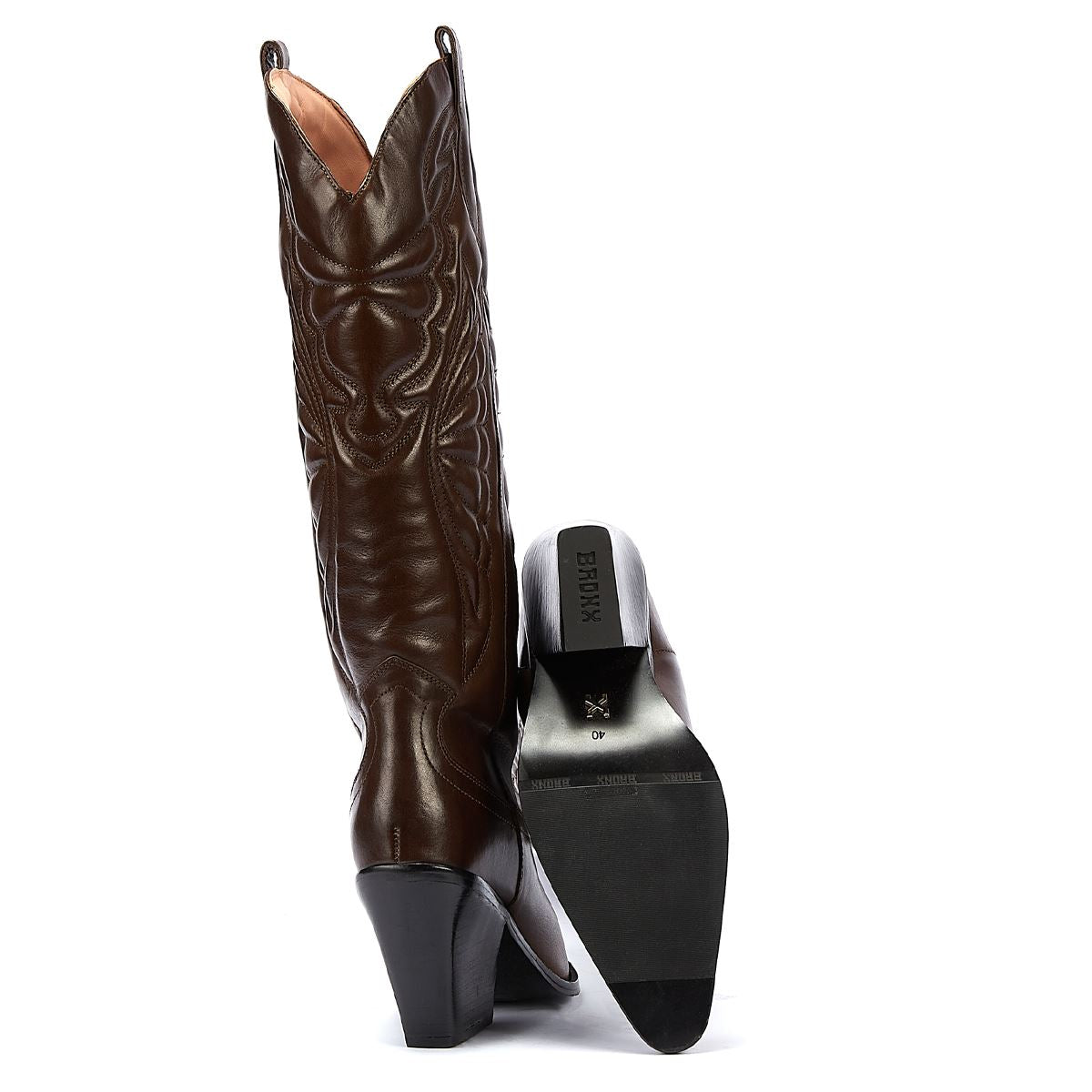 Bronx Neu-Kole Damen Stiefel In Dunkelbraun