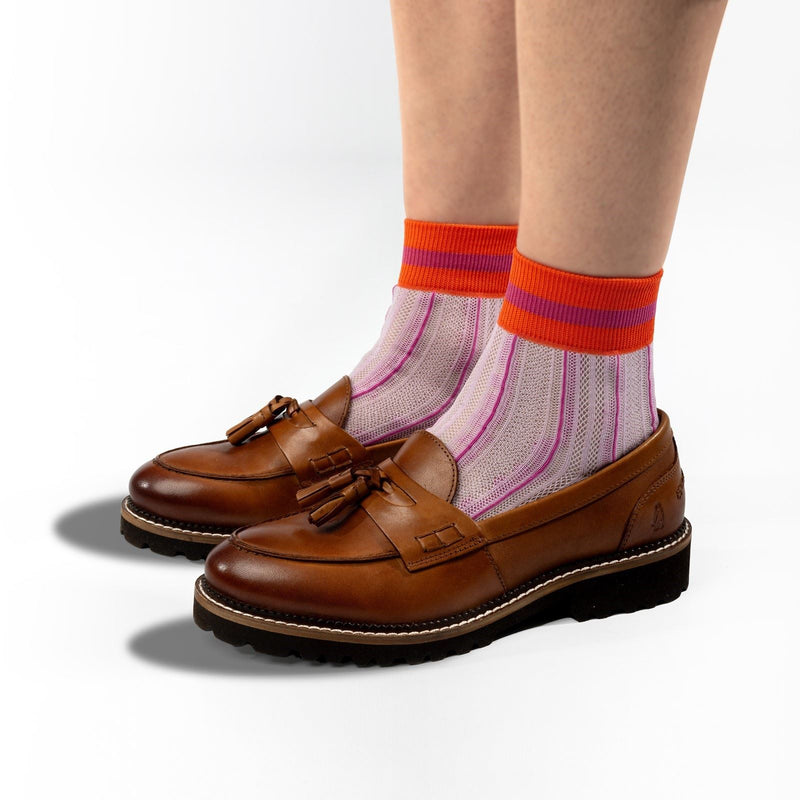 Hush Puppies Ginny Wildleder Damen Slipper In Tan