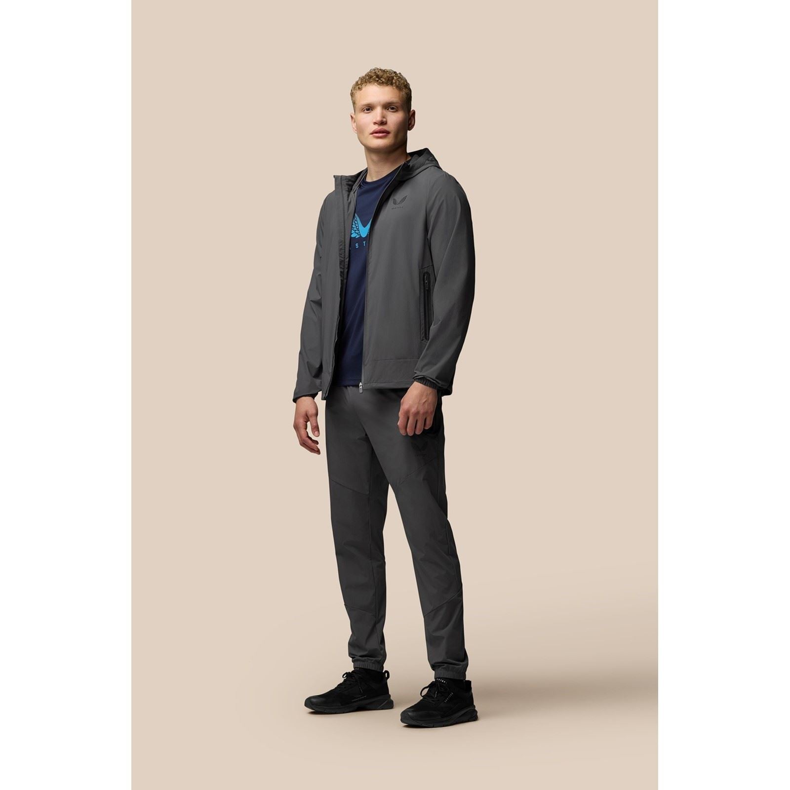 Castore Lightweight Flex Jacket Herren Graue Trainingsjacken