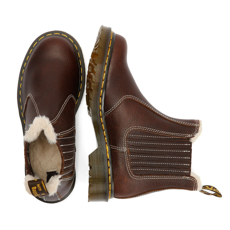 Dr. Martens 2976 Leonore II Chelsea Leder Damen Braune Stiefel