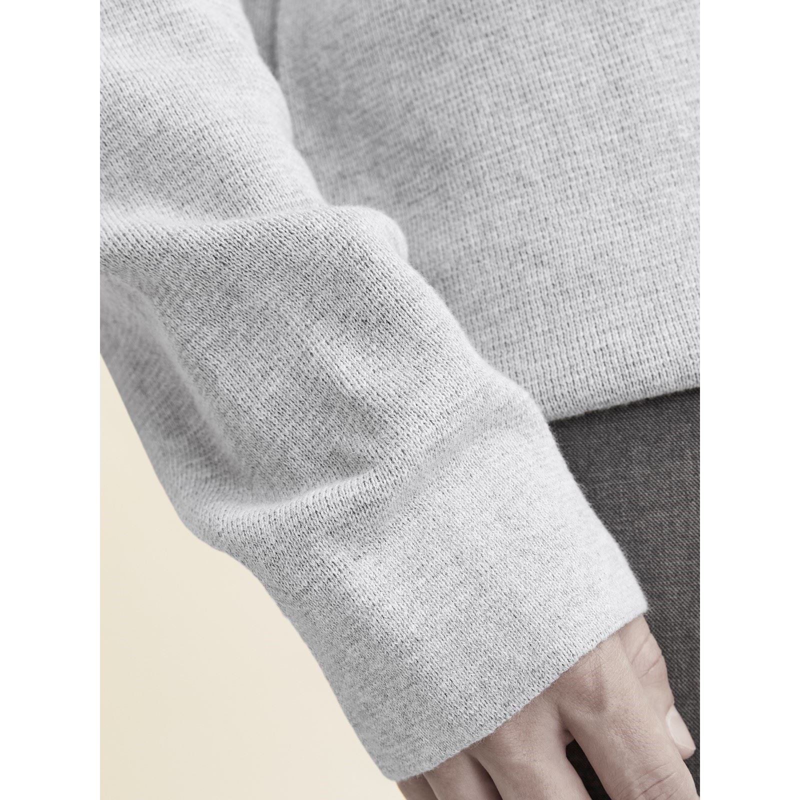 Jack & Jones Milano Stitch Baumwoll Herren Grauer Pullover