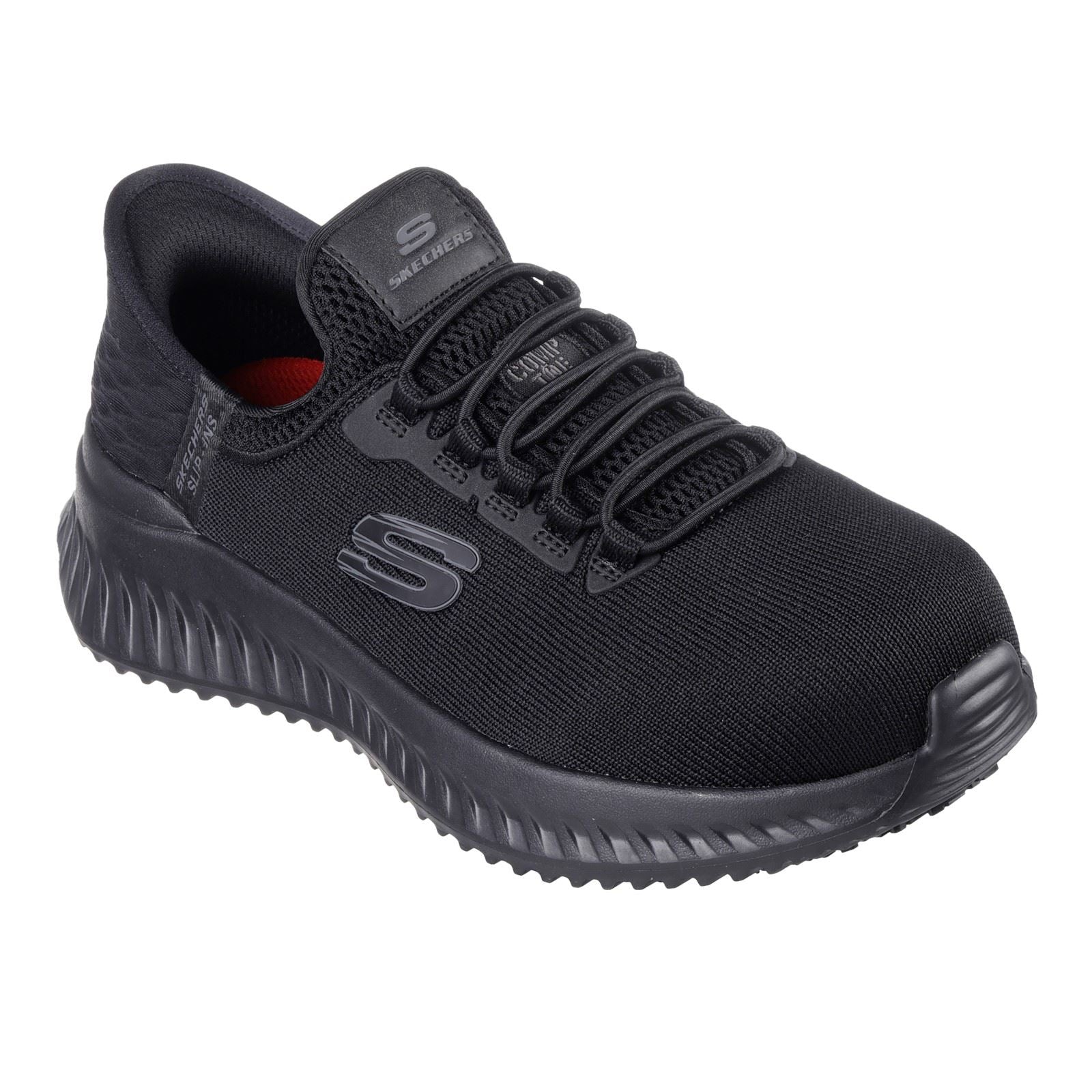 Skechers Workwear Tilido Ombray Mesh Damen Schwarze Sicherheitssneaker