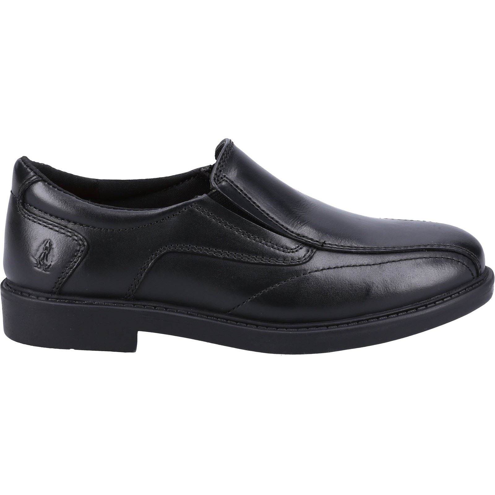 Hush Puppies Toby SNR Lederslipper In Schwarz Für Jungen