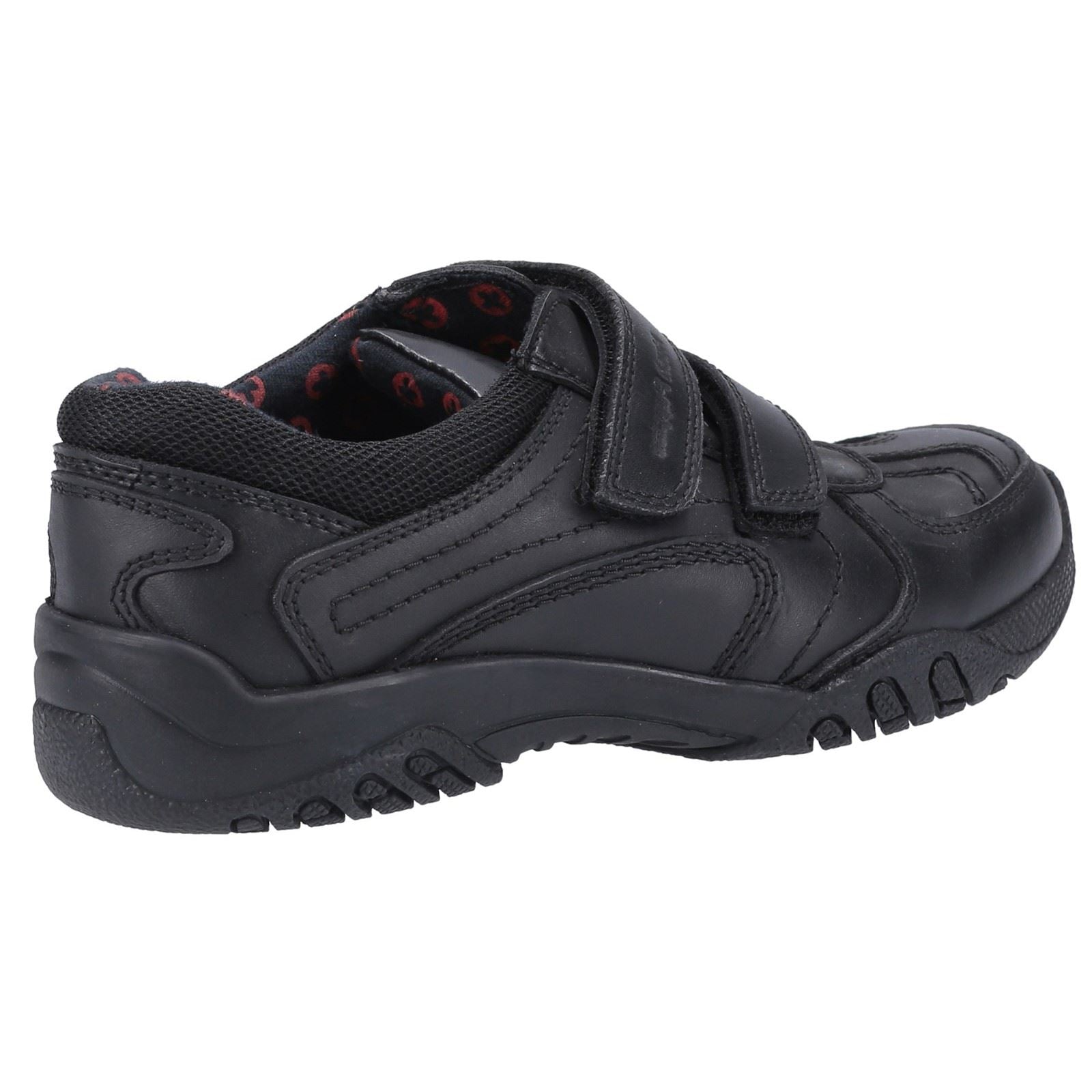 Hush Puppies Jezza 2 Junior Lederslipper In Schwarz Für Jungen