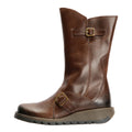 Fly London MES 2 Rug Leder Damen Braune Stiefel
